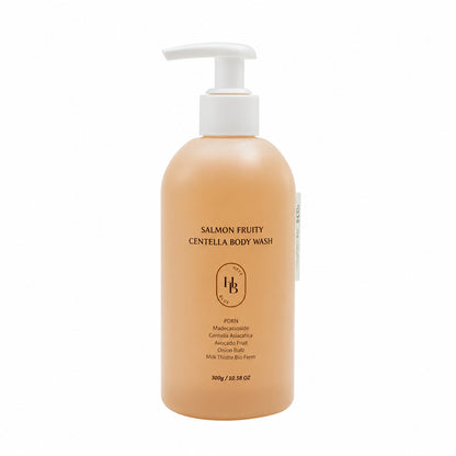 Bottle for HEVEBLUE Salmon Fruity Centella Body Wash (300 grams)