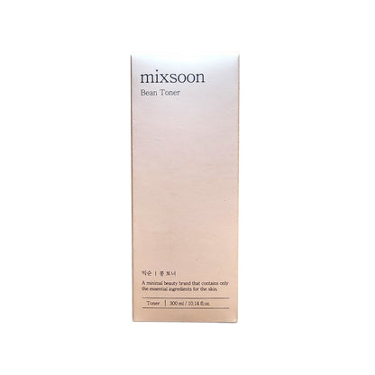 Product label for mixsoon Bean Toner (300 mL)