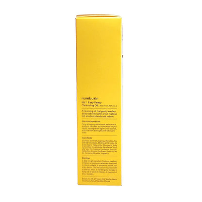 Description, Directions, Ingredients, Warnings for numbuzin No. 1 Easy Peasy Cleansing Oil (200 mL) in English