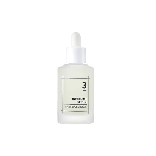 Product label for numbuzin No. 3 Skin Softening Serum (50 mL)