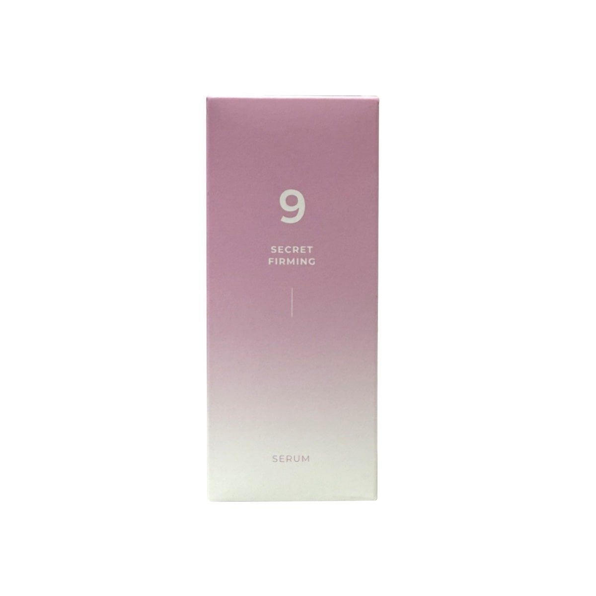 Product label for numbuzin No.9 Secret Firming Serum (50 mL)