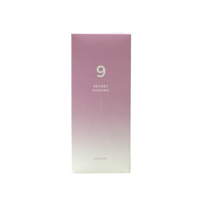 Product label for numbuzin No.9 Secret Firming Serum (50 mL)