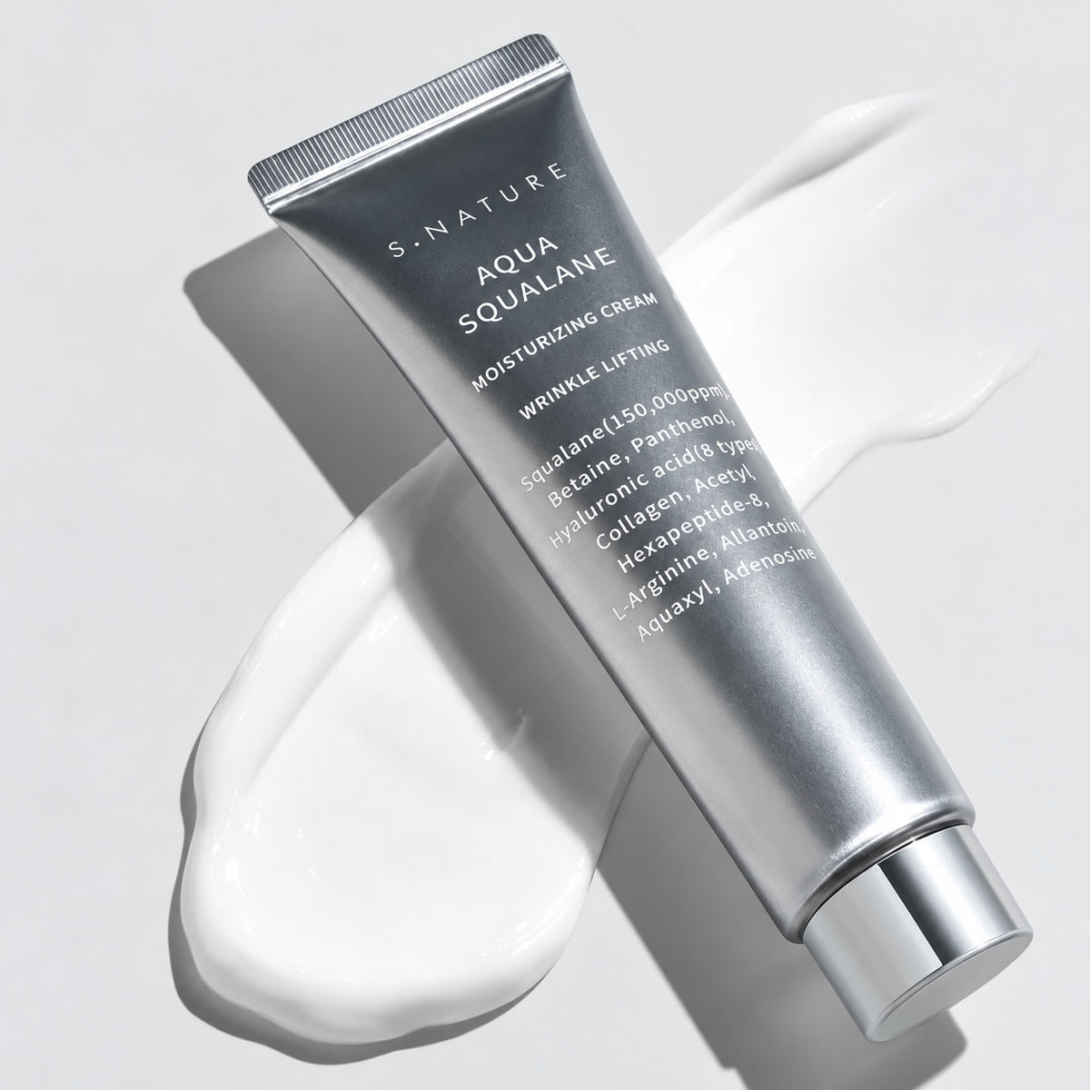 Cream smear for S.Nature Aqua Squalane Moisturizing Cream (60 mL)