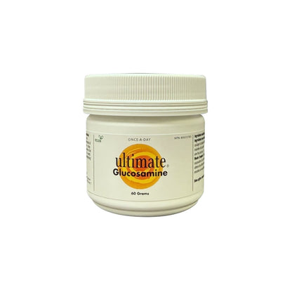 Product label for ultimate Glucosamine Once-A-Day (60 grams)