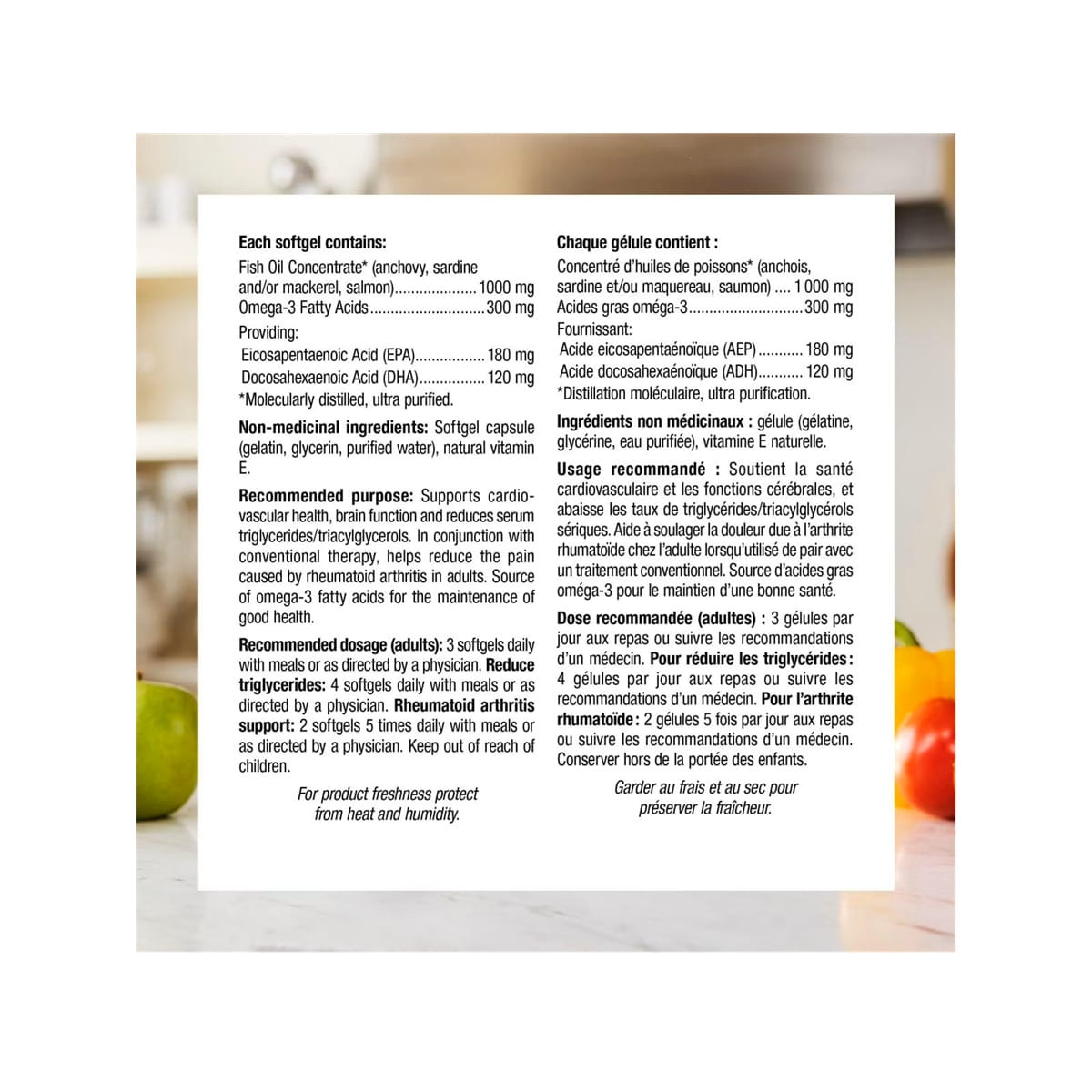 Product info for webber naturals Wild Alaskan Salmon 200 EPA/DHA 1000 mg (180 softgels)