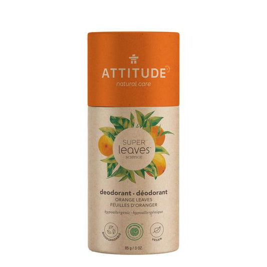 ATTITUDE Super Leaves Natural Deodorant for Men & Women - Orange Leaves (85 grams)