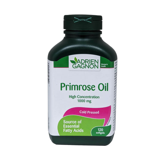 English product label for Adrien Gagnon Primrose Oil 