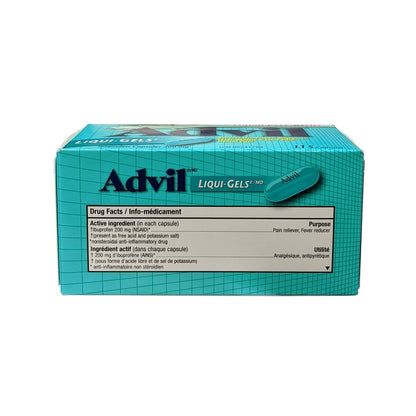 Ingredients for Advil Ibuprofen 200 mg (115 Gel Capsules)