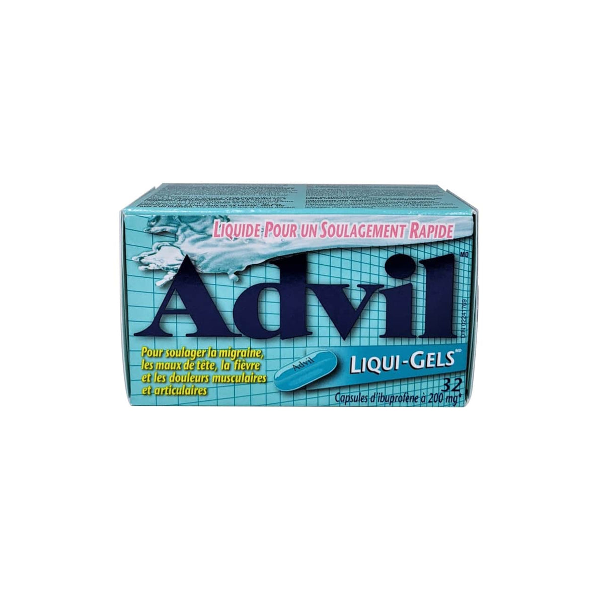 Adivil Label Advil Ibuprofen 200 mg (32 Gel Capsules) – beyondRx.ca (by 99 Pharmacy)