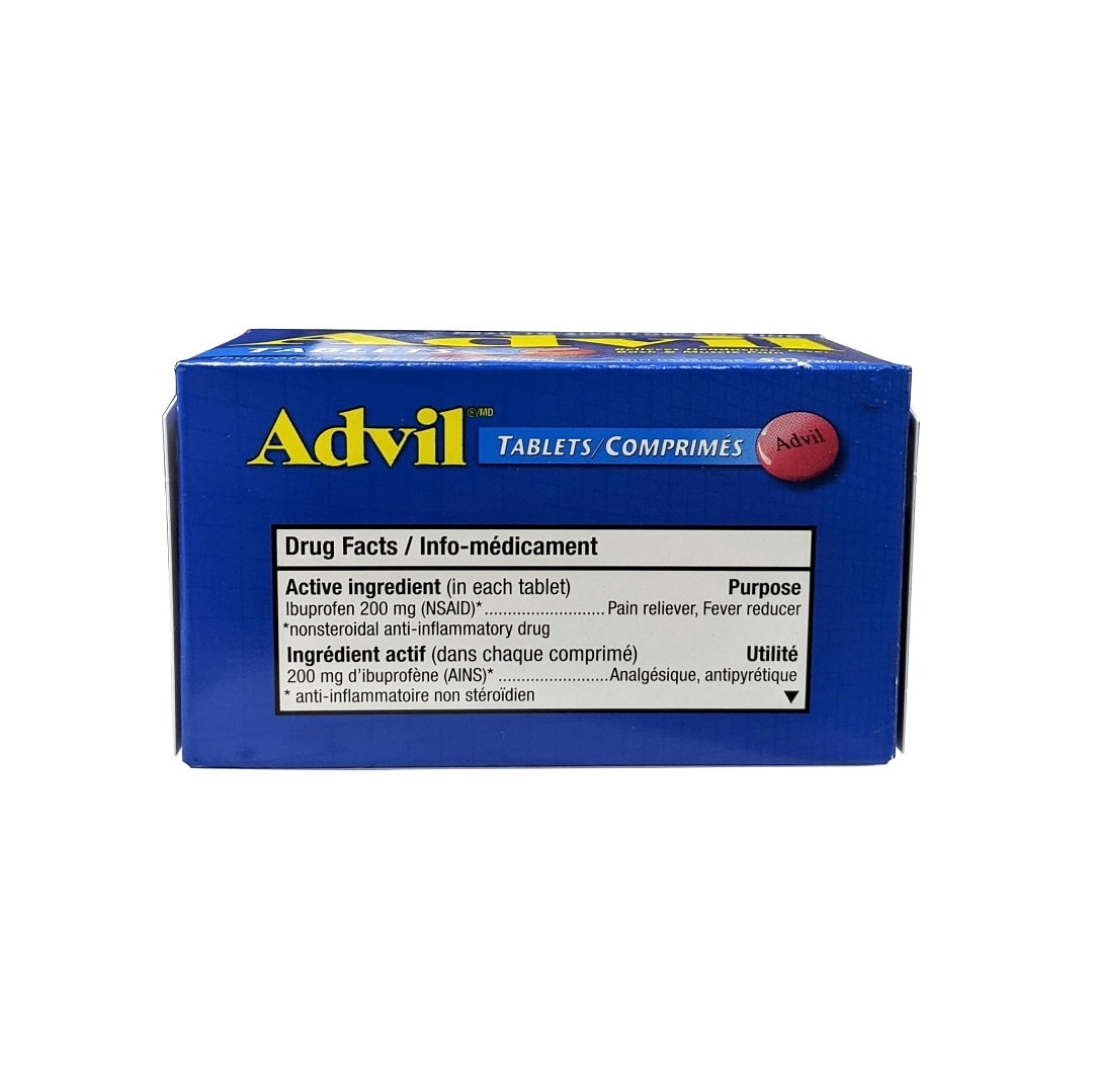 Ingredients for Advil Ibuprofen 200 mg (50 Tablets)