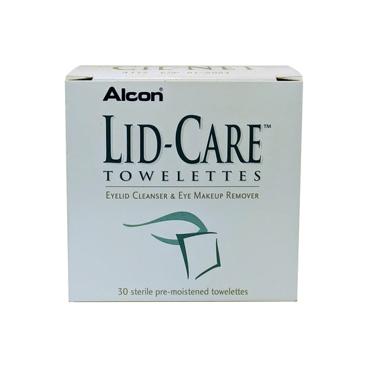 English package for Alcon Lid-Care Towelettes 