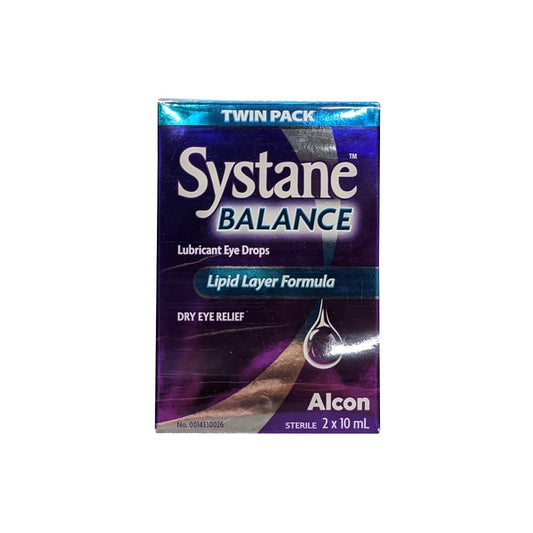 Alcon Systane Balance Lipid Layer Formula Lubricant Eye Drops (2 x 10 mL)