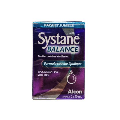 Alcon Systane Balance Lipid Layer Formula Lubricant Eye Drops (2 x 10 mL)