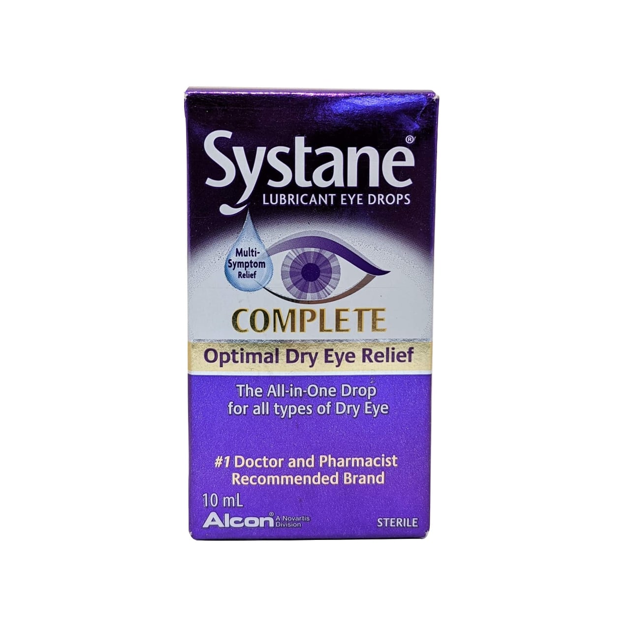 English product label for Alcon Systane Complete Lubricant Eye Drops