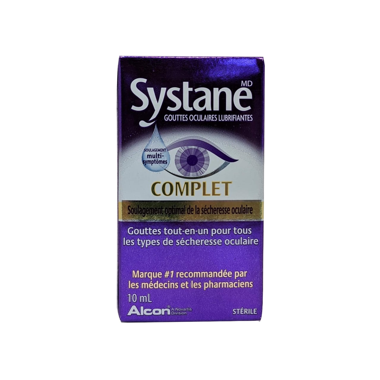 French product label for Alcon Systane Complete Lubricant Eye Drops
