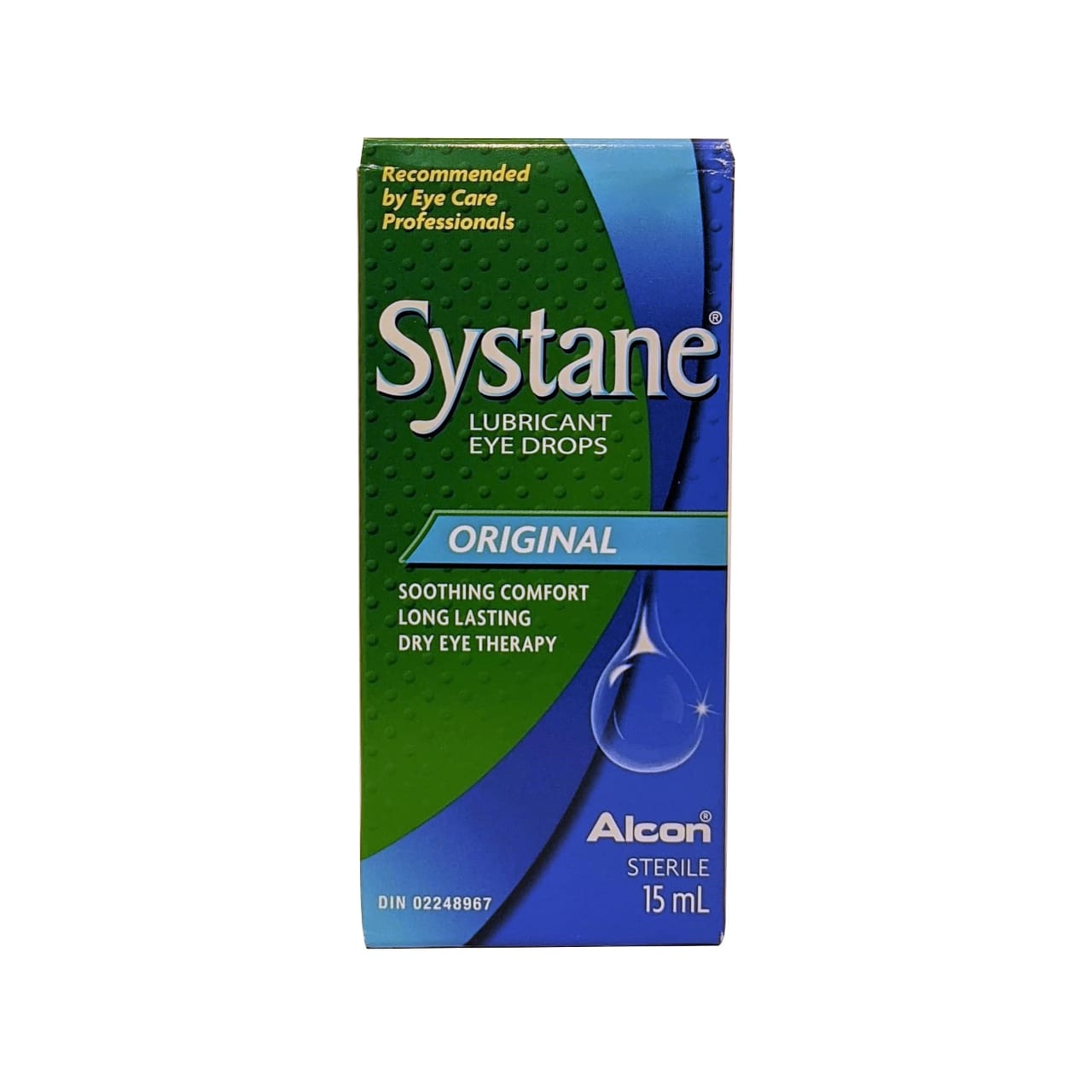 English product label for Alcon Systane Original Lubricant Eye Drops