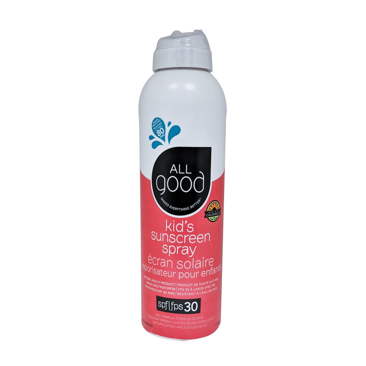 Product package for All Good Sunscreen Spray for Kids SPF30