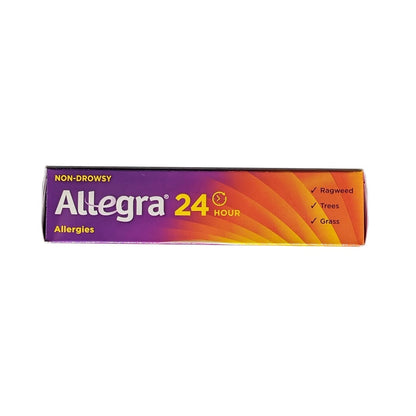 Features for Allegra Non Drowsy 24-hour Relief Fexofenadine Hydrochloride 120 mg (12 tablets) in English