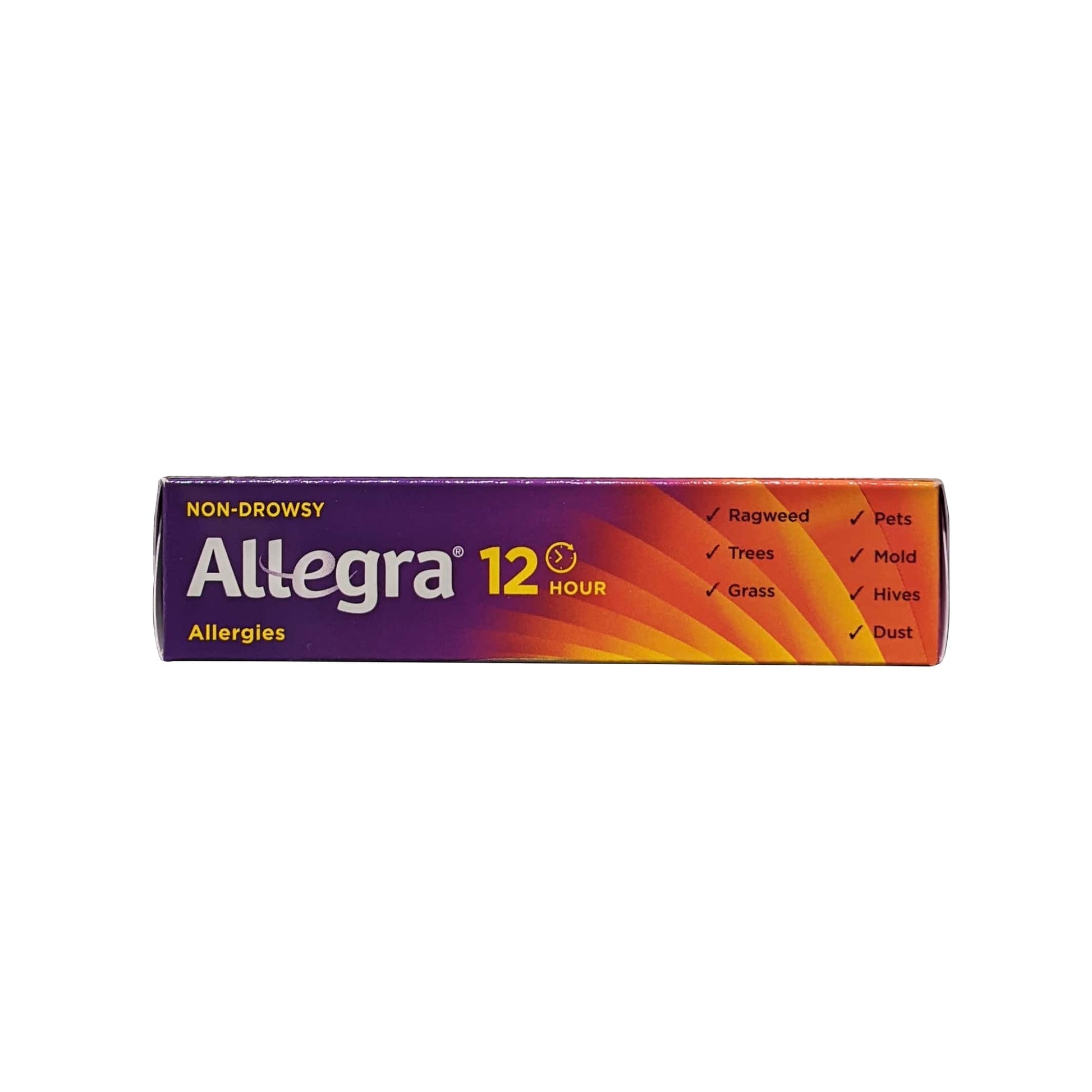 Features for Allegra Non Drowsy 12-Hour Relief Fexofenadine Hydrochloride 60 mg (36 tablets) in English