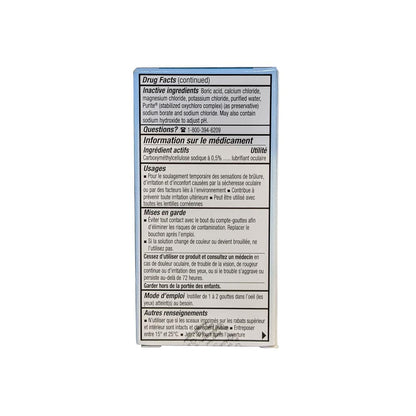 Ingredients, uses, warnings, directions for Allergan Refresh Contacts Lubricating Eye Drops (15 mL) in French
