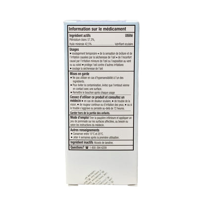 Ingredients, uses, warnings, and directions for Allergan Refresh Lacri-Lube Opthalmic Ointment (3.5g) in French