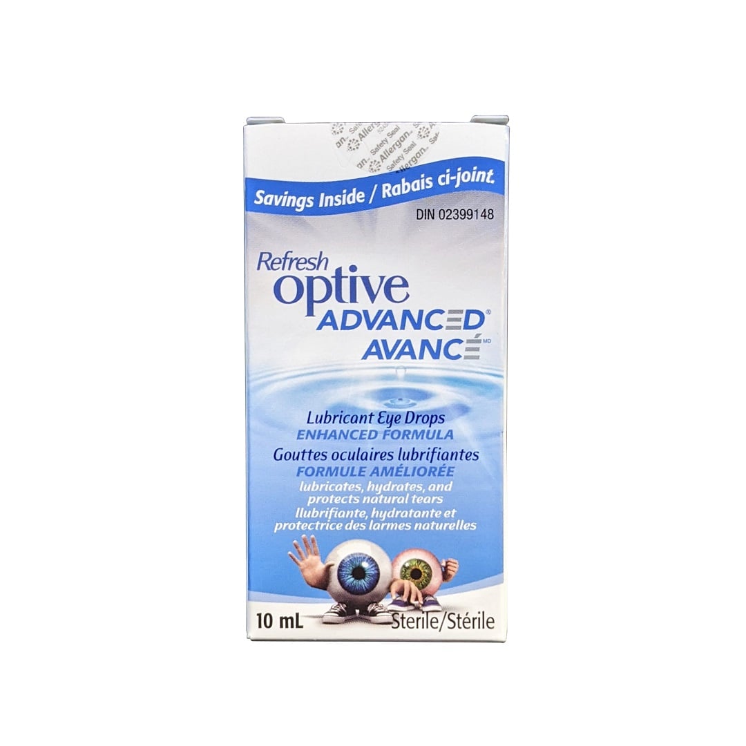 Refresh Opt Allergan Refresh Optive Advanced Lubricant Eye Drops Enhanced Formula ...