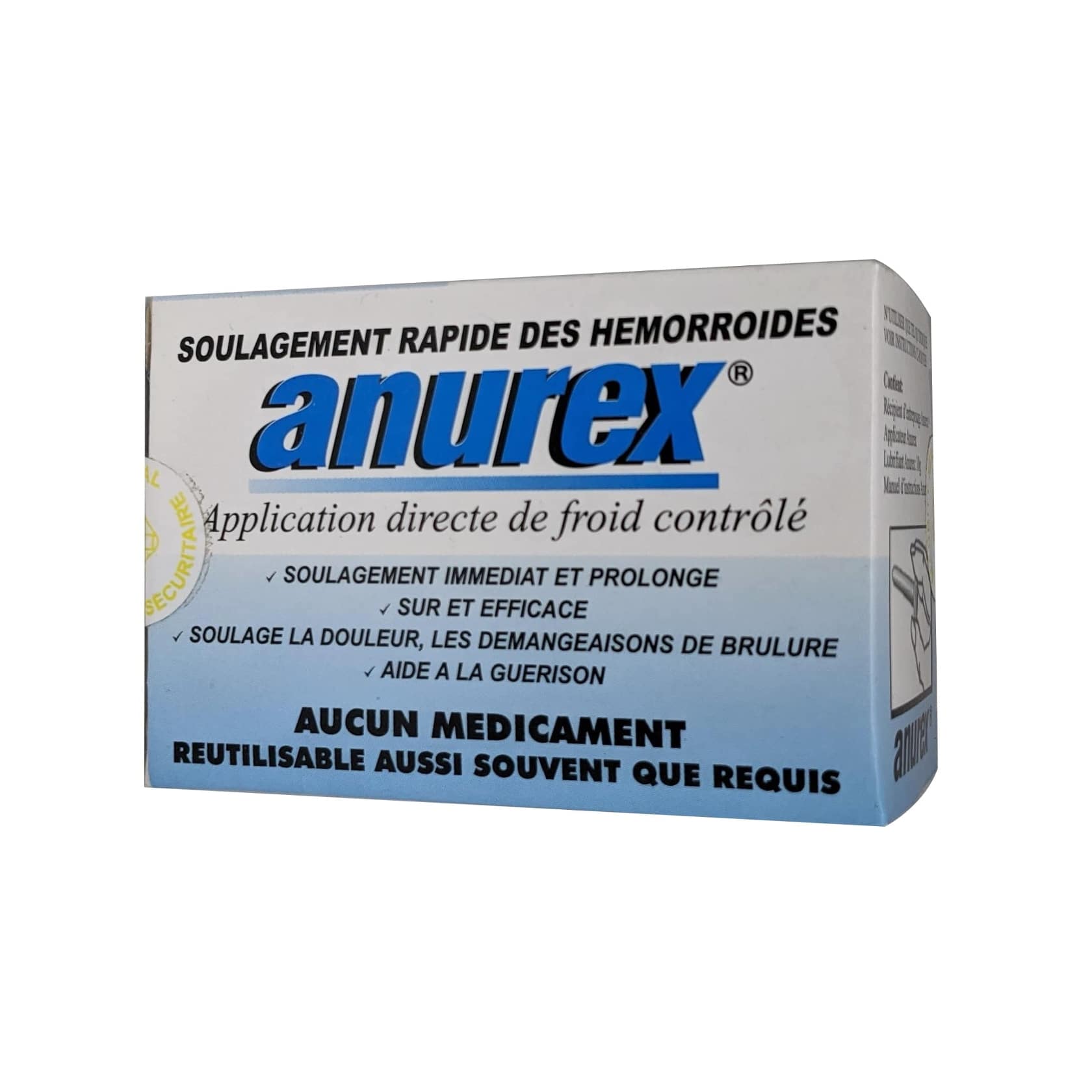 Anurex Controlled Cold Therapy Product package in French