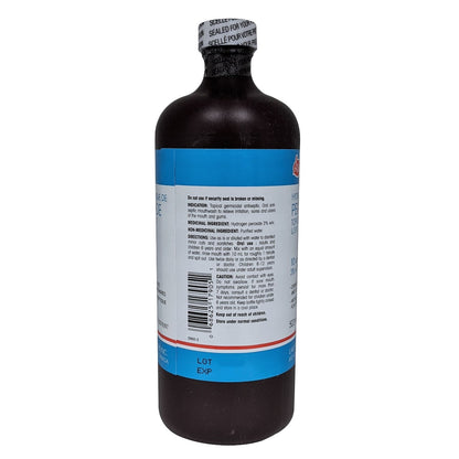 Indication, ingredients, directions, and caution for Atlas Hydrogen Peroxide Topical Solution USP 3% (500 mL) in English