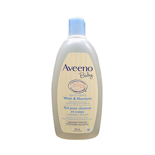 Aveeno Baby Lightly Scented Wash and Shampoo (532 mL)