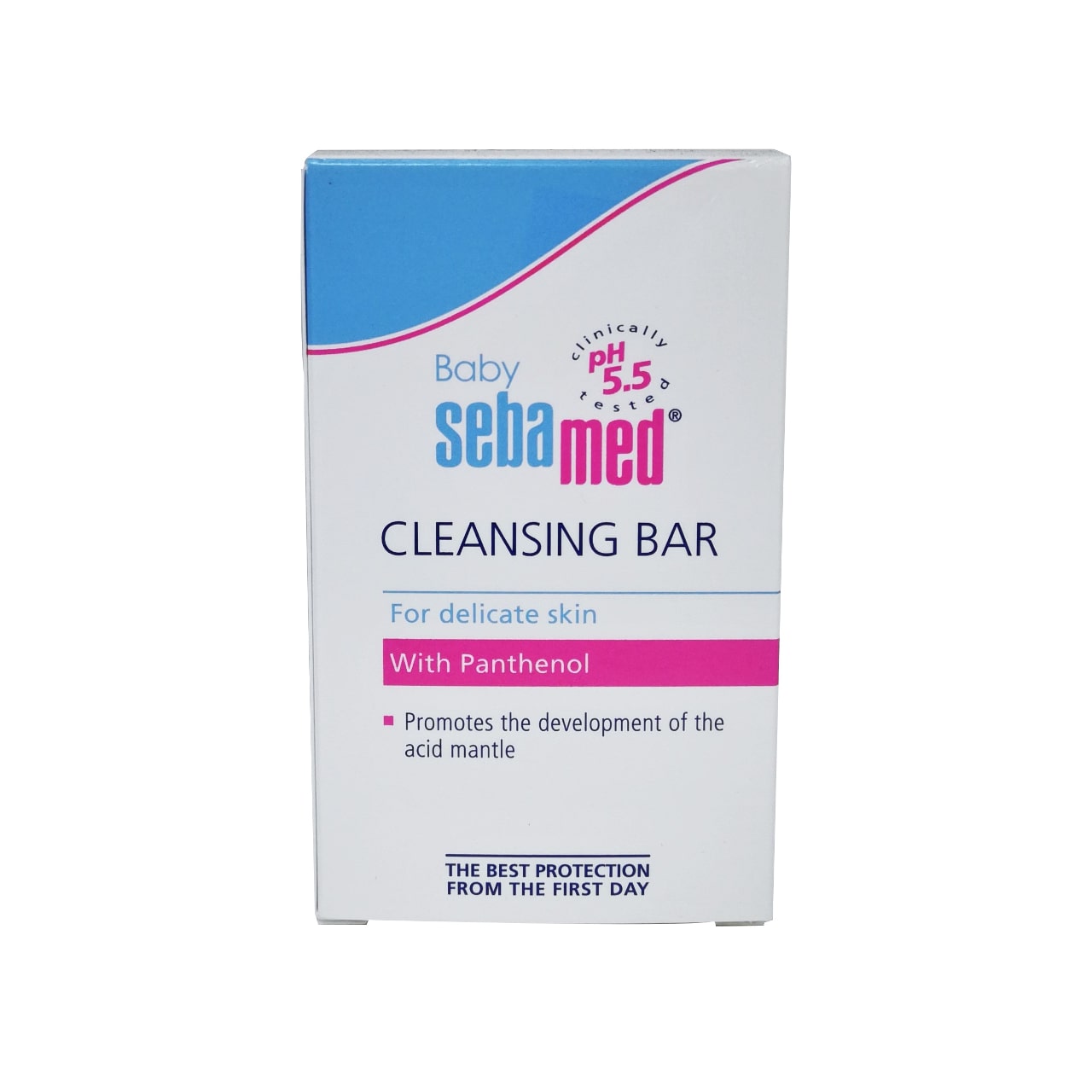 Package label for Baby Sebamed Cleansing Bar in English