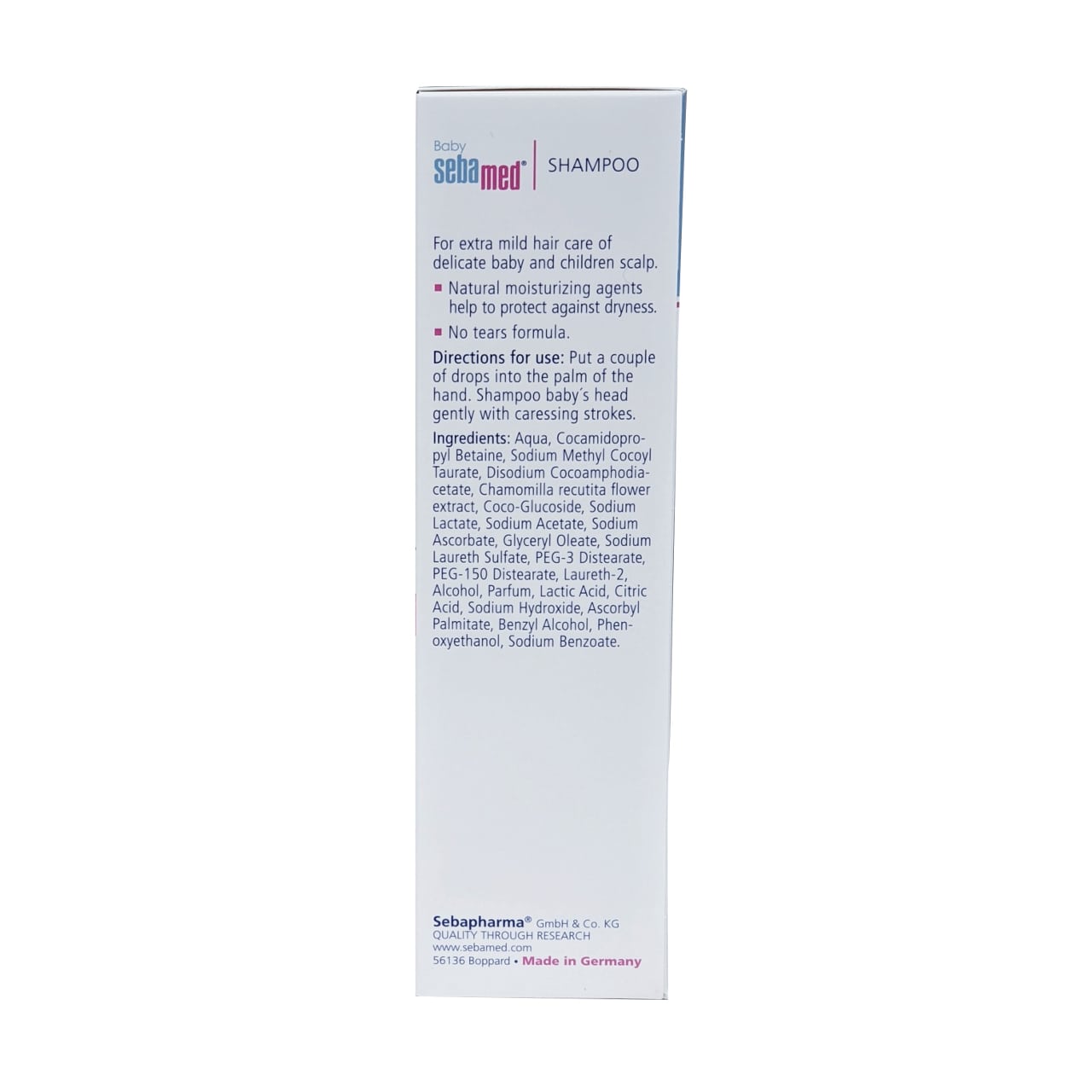 Product details for Baby Sebamed Shampoo with Camomile 500 mL 1 of 2