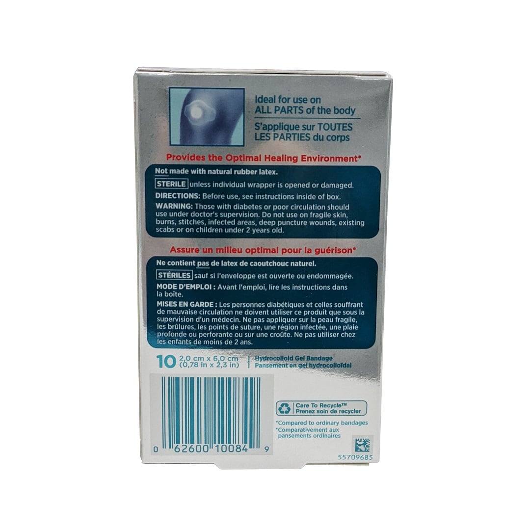 Directions and warnings for Band-Aid Hydro Seal Hydrocolloid Gel Bandage (2.0 cm x 6.0 cm) (10 count)