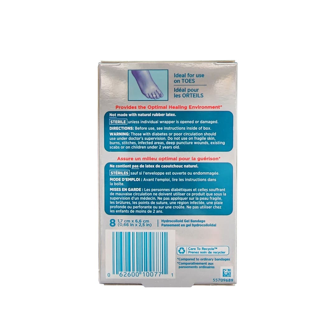 BandAid Hydro Seal Hydrocolloid Gel Toe Bandage for Blisters (1.7 cm