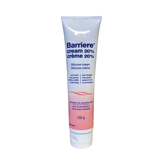 Product label for Barriere Silicon Skin Cream (50 grams)