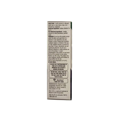 Directions, ingredients, warnings for Bausch & Lomb Muro 128 5% Ointment (3.5 grams) in English