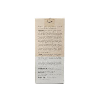 Directions, ingredients, cautions for Beauty of Joseon Glow Deep Serum Rice + Alpha-Arbutin (30 mL) in English