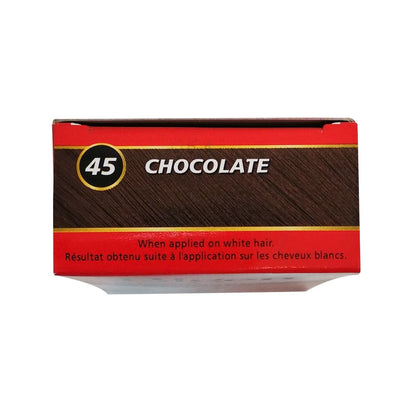 Colour sample for Bigen Permanent Powder Hair Colour #45 Chocolate (6 grams)