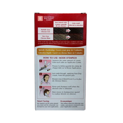 Product info and how to use for Bigen Speedy Hair Color Natural Brown (B) (40 grams)