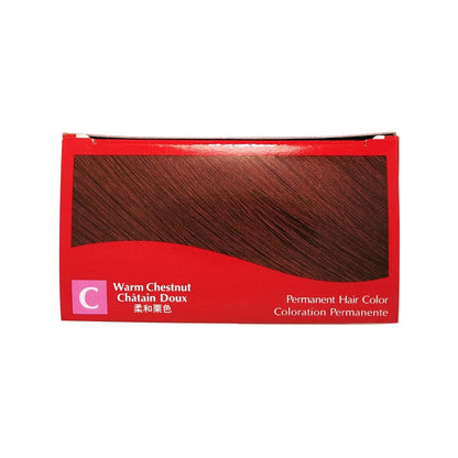 Colour swatch for Bigen Speedy Hair Color Warm Chestnut (C) (40 grams)