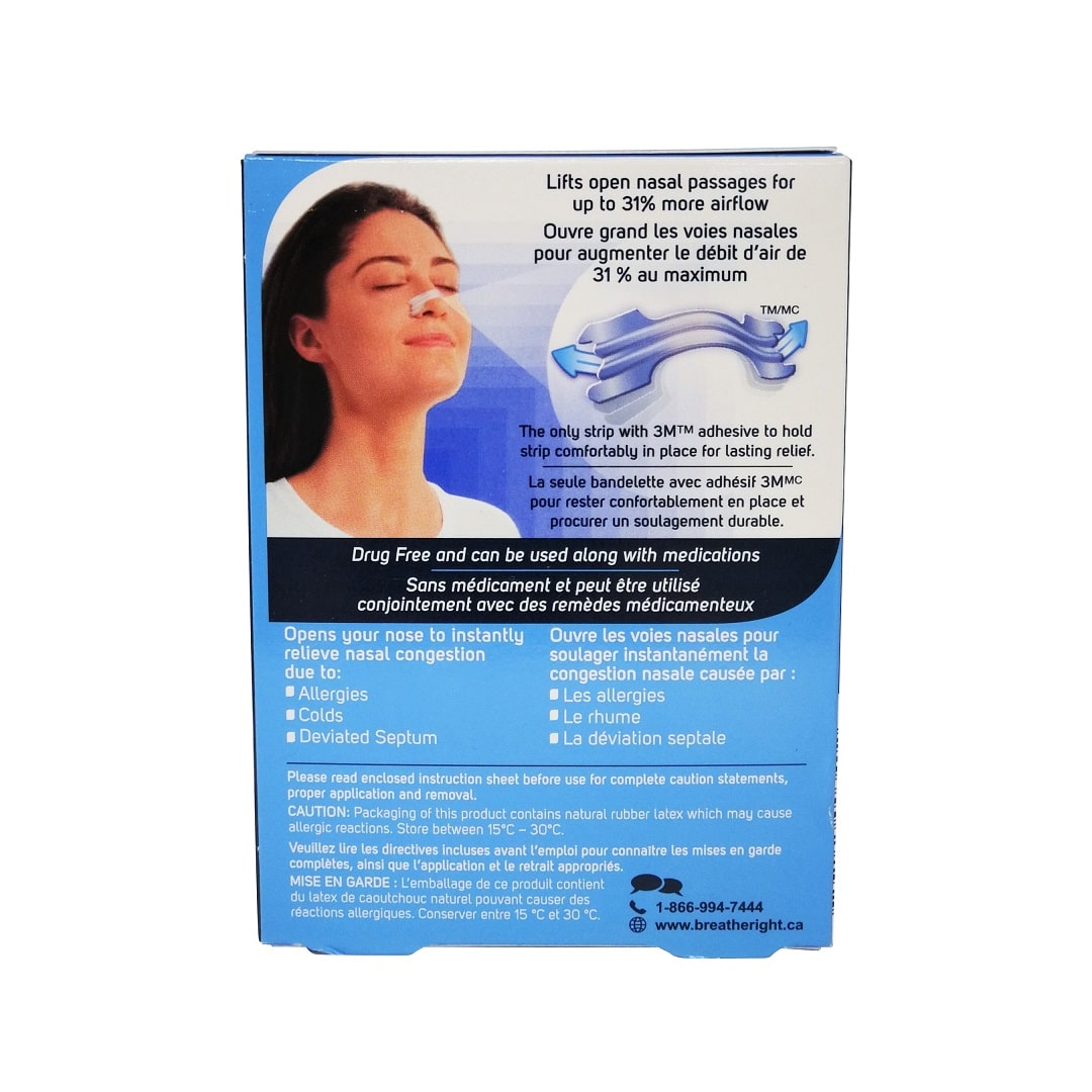 Breathe Right Clear Nasal Strips (Small/Medium) (10 strips)
