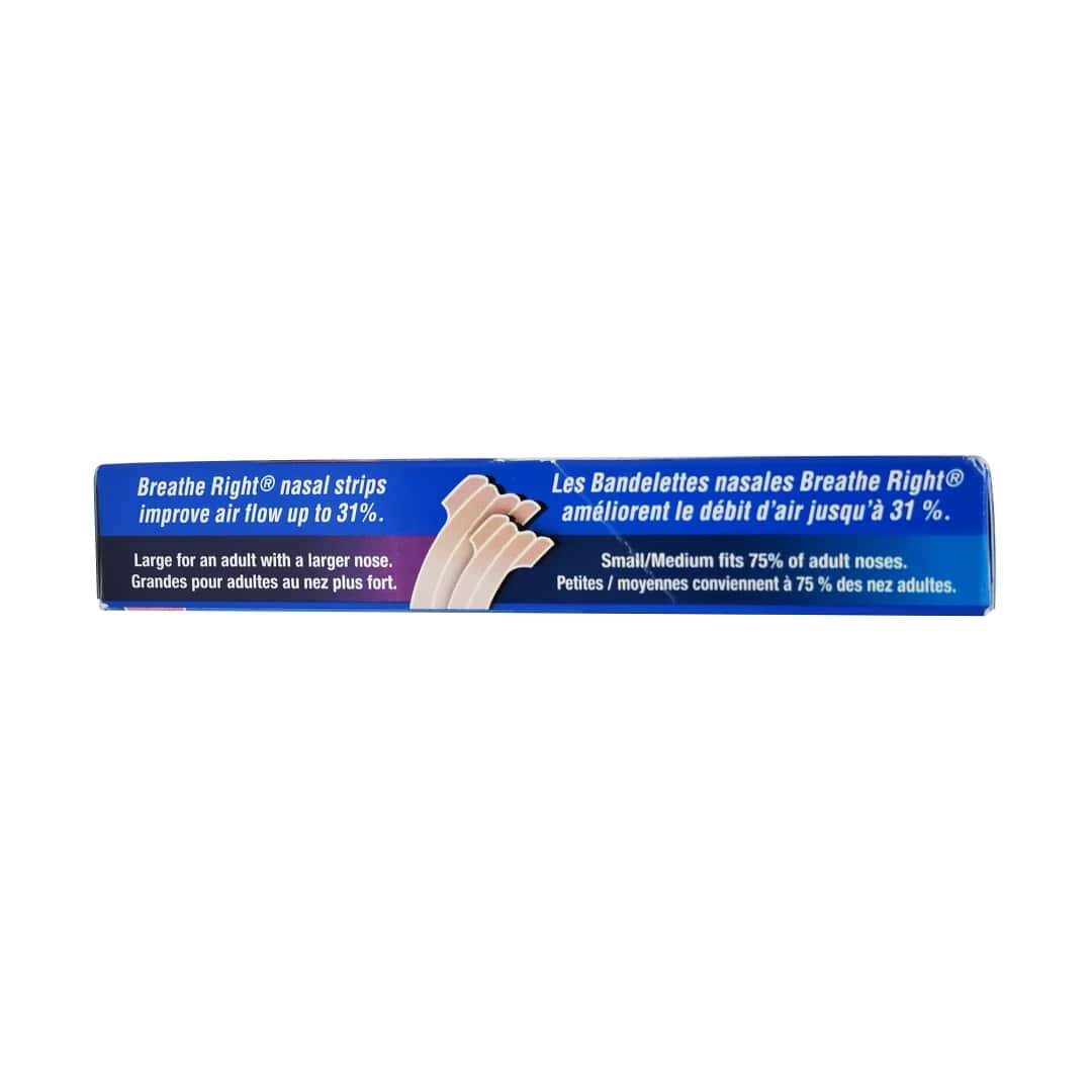 Information for Breathe Right Tan Coloured Nasal Strips (Large) (10 strips) 