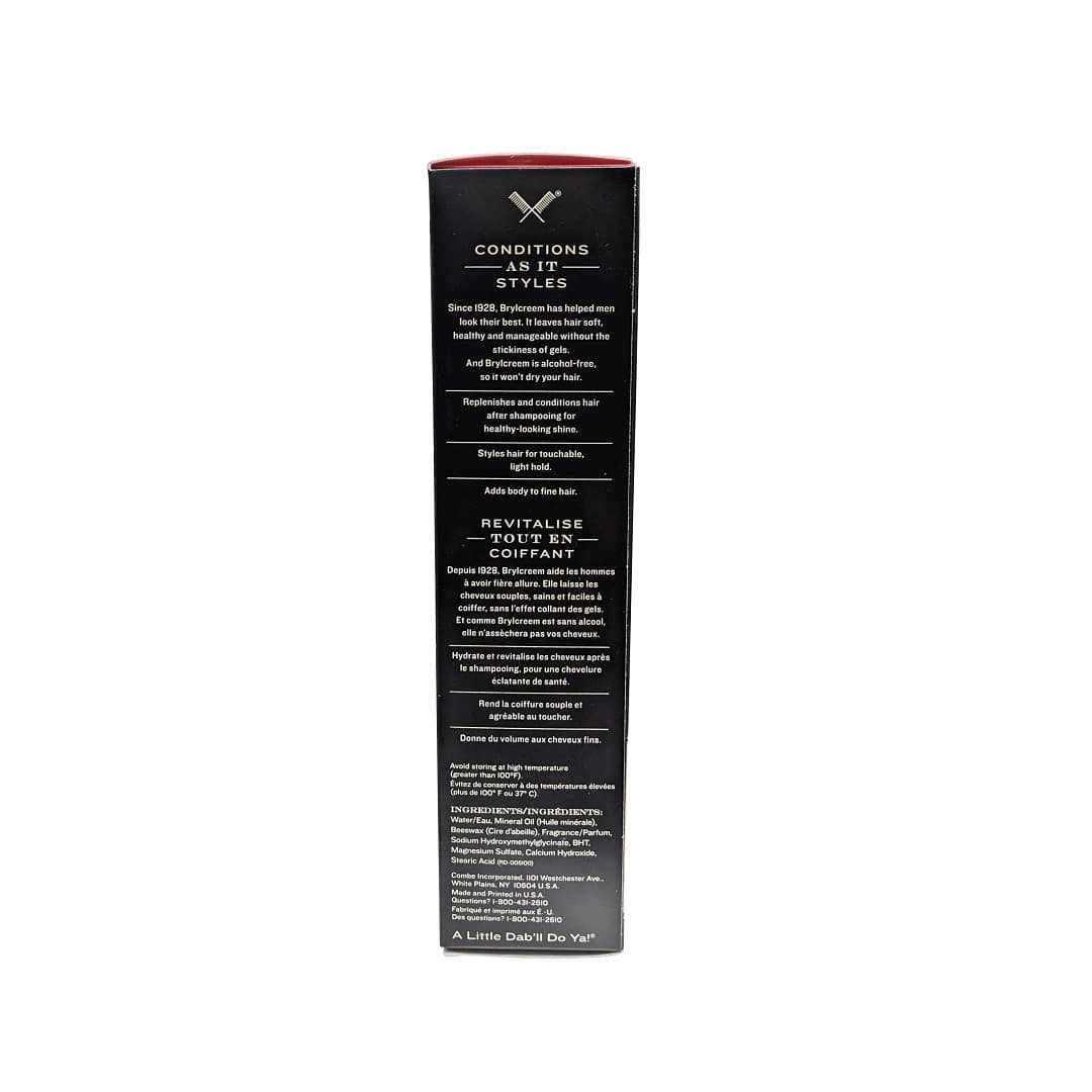 Description and ingredients for Brylcreem 3-in-1 Hair Cream for High Shine & Light Hold (132 mL) 