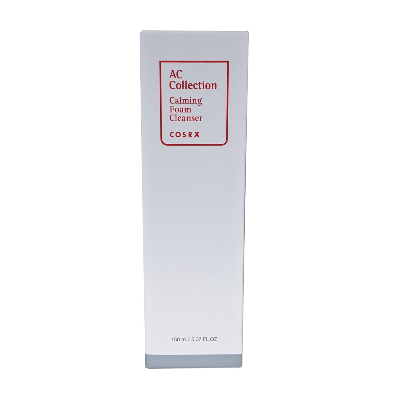 Product label for COSRX AC Collection Calming Foam Cleanser