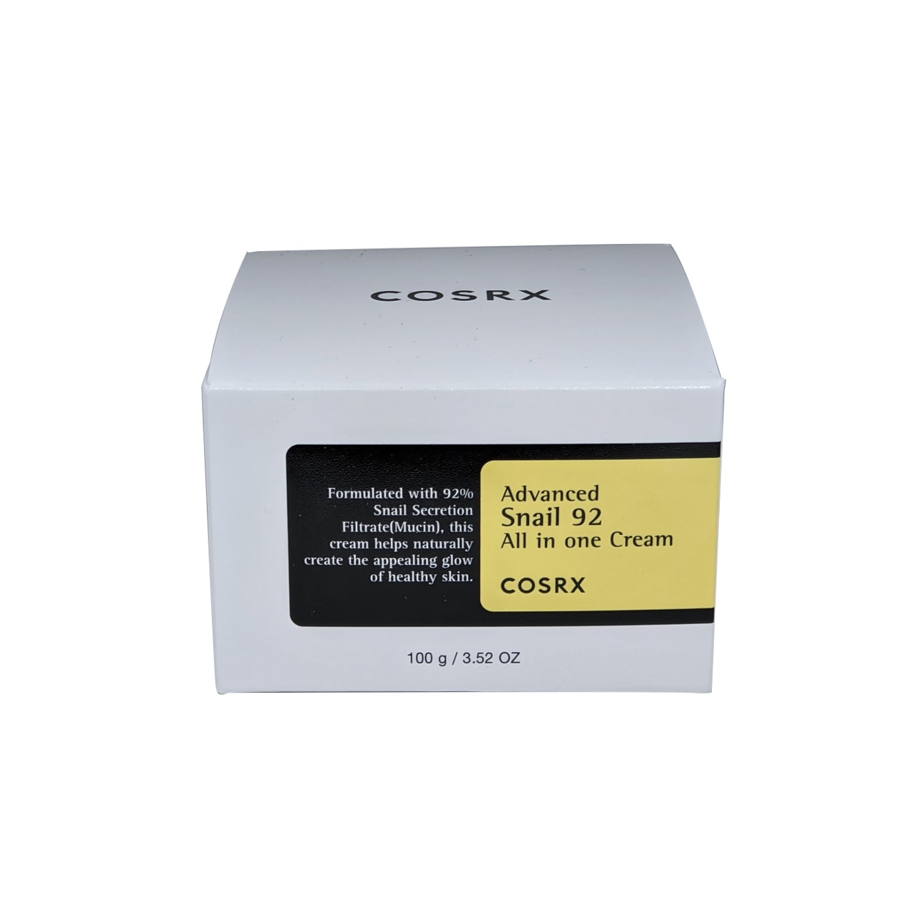 Product label for COSRX Advanced Snail 92 All in One Cream