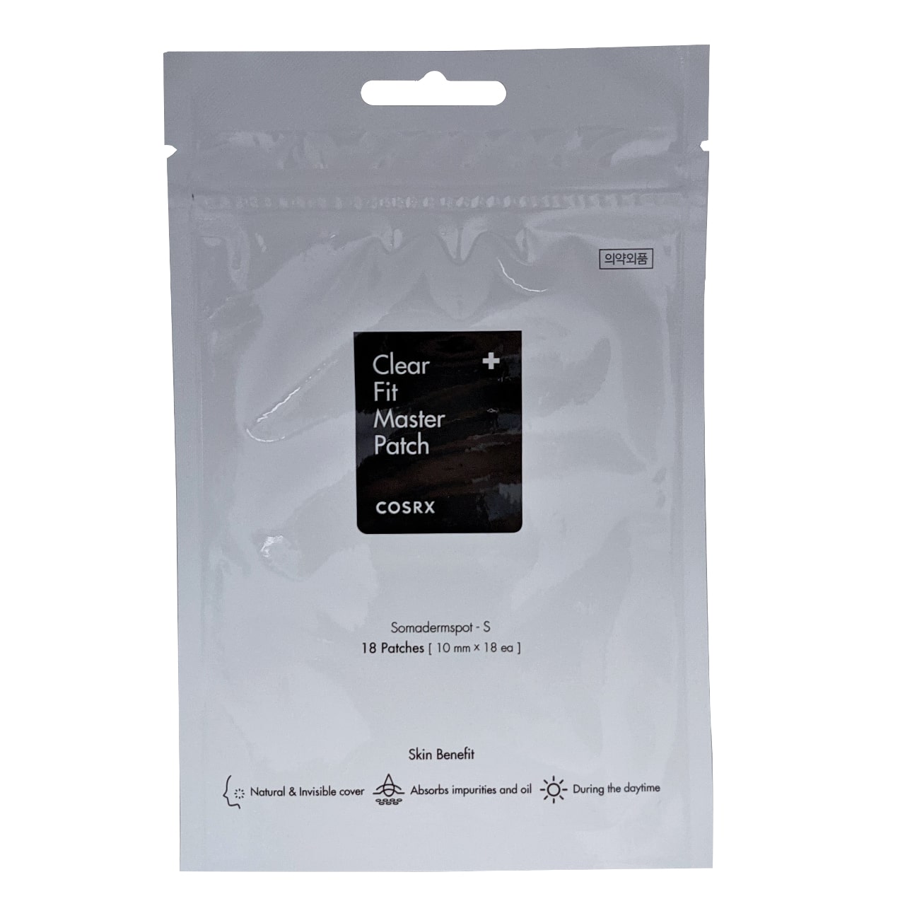 Product label for COSRX Clear Fit Master Patch