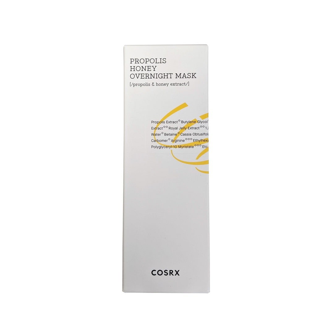 Product package for COSRX Full Fit Propolis Honey Overnight Mask (60 mL)