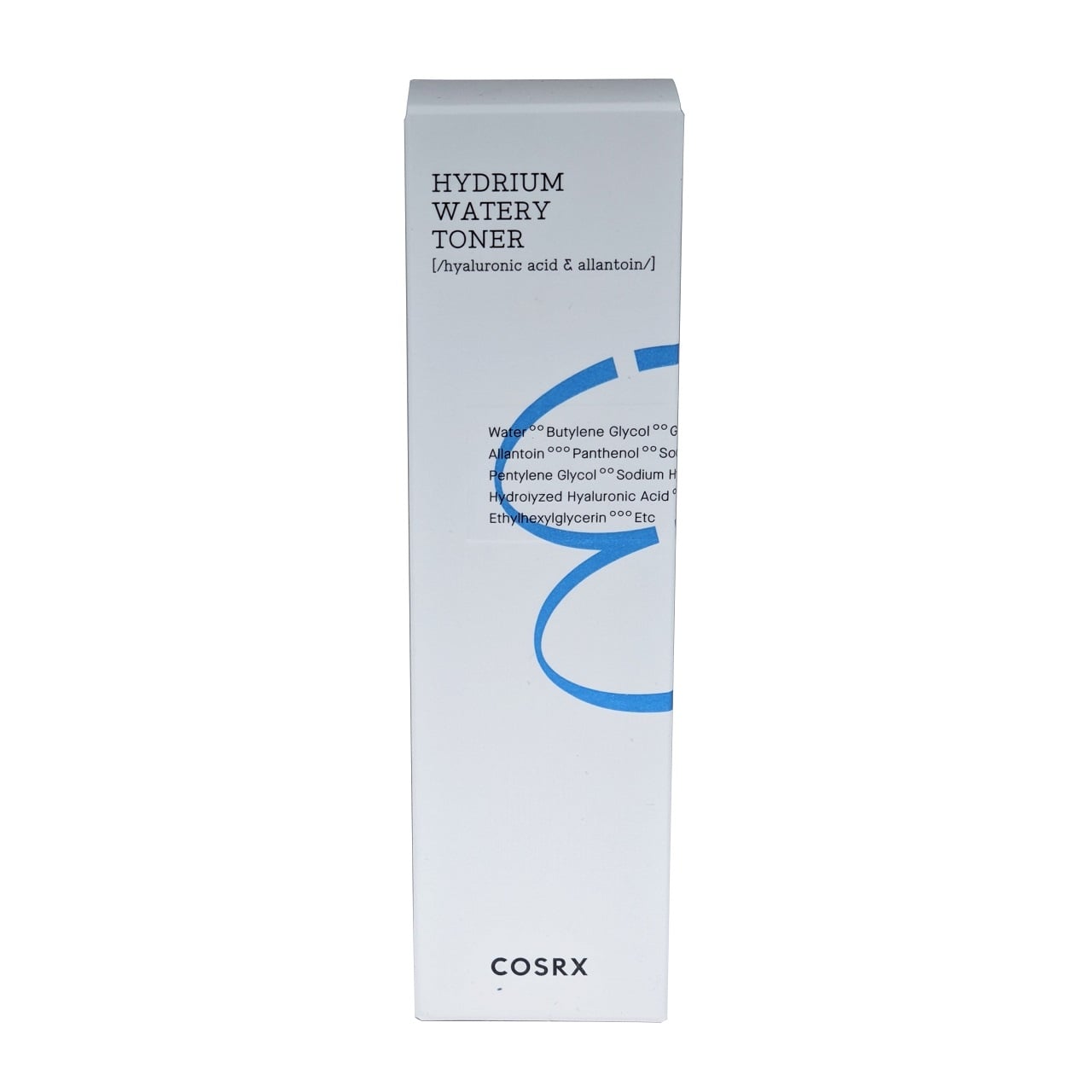 Product label for COSRX Hydrium Watery Toner