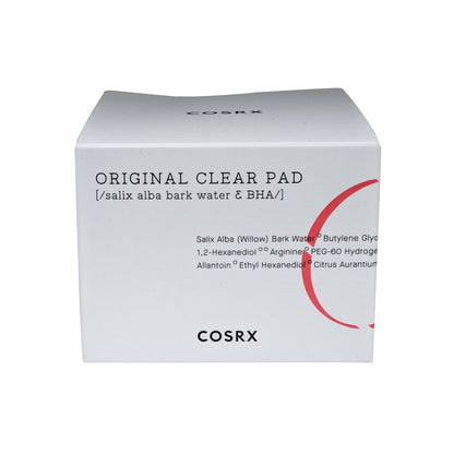 Product label for COSRX One Step Original Clear Pad