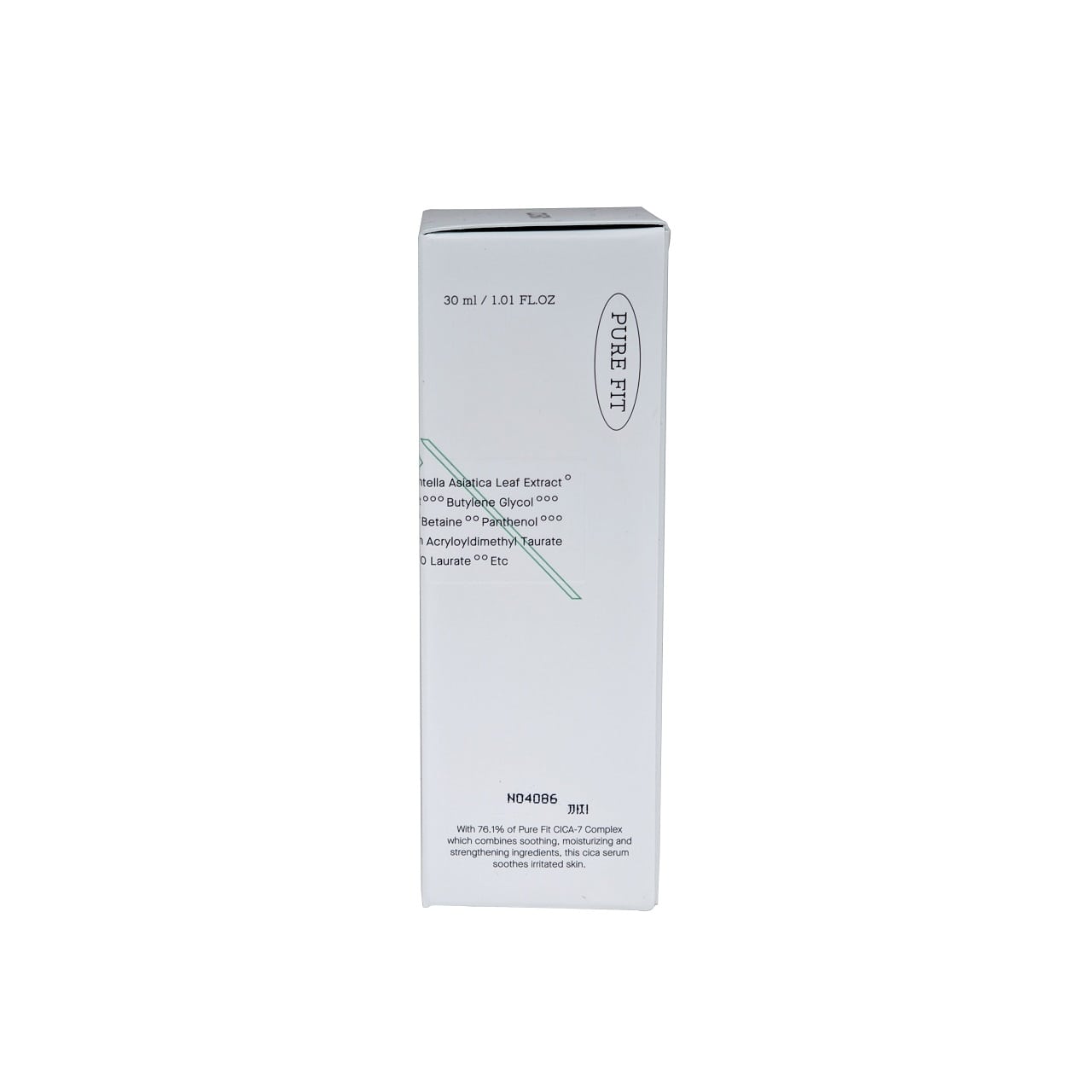 Product label for COSRX Pure Fit Cica Serum