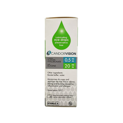 CandorVision Hylo-Dual Lubricating Eye Drops Dry Eye and Allergy (10 mL)